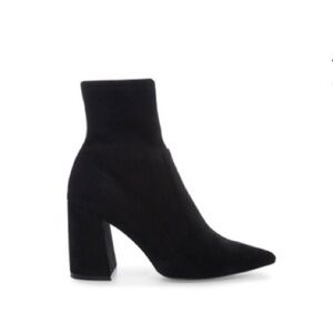 BARELY worn Steve Madden Helix Black Sock Suede Ankle Boot, size 7.5